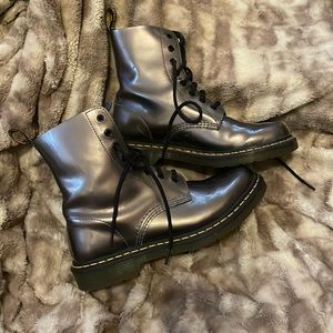 Silver Doc Martens